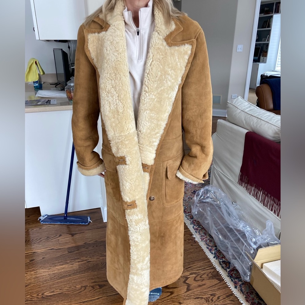 Polo Ralph Lauren Vintage Shearling Full-Length Coat - Picture 1 of 6